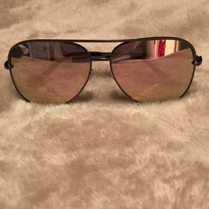 Quay Gunmetal Pink Sunglasses